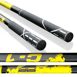 BKAWA 8MM Lightweight Telescopic Carbon Fiber Fishing Landing Net Fish Pole 4.0M 3.0M 2.1M Carp Fly Hand Dip Net Travel