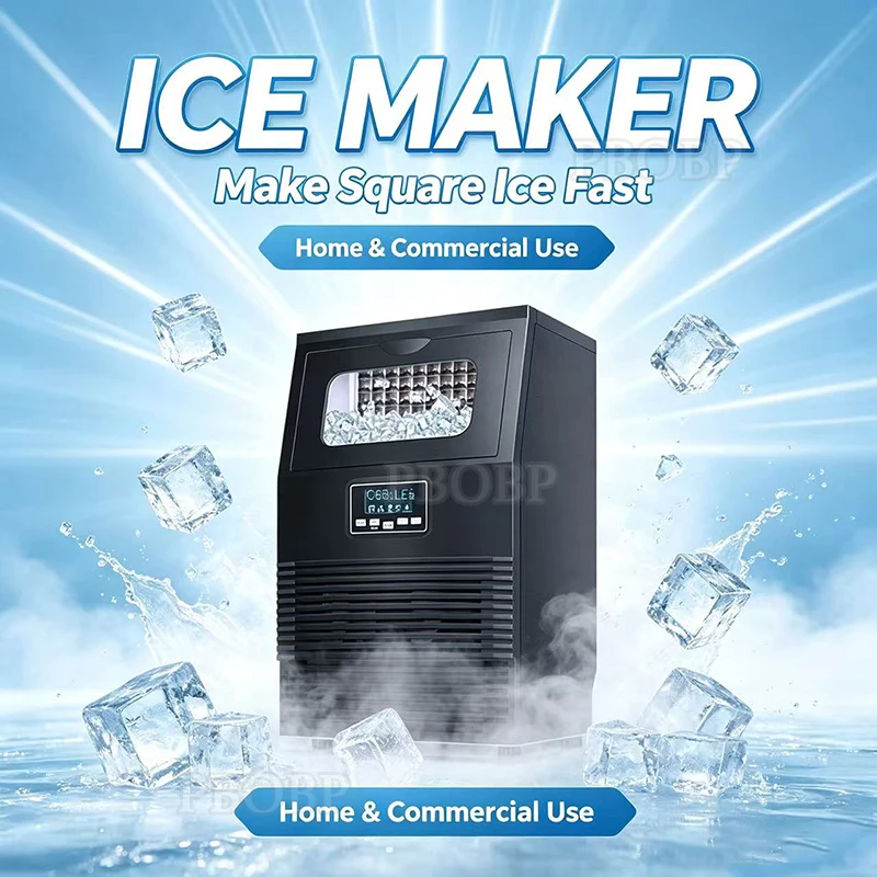 Portable Mini Ice Maker Machine 32 Pcs Ice Cubes Ready in 15 Mins Electric Small Ice Making for Home Kitchen Dorm Car Camping RV