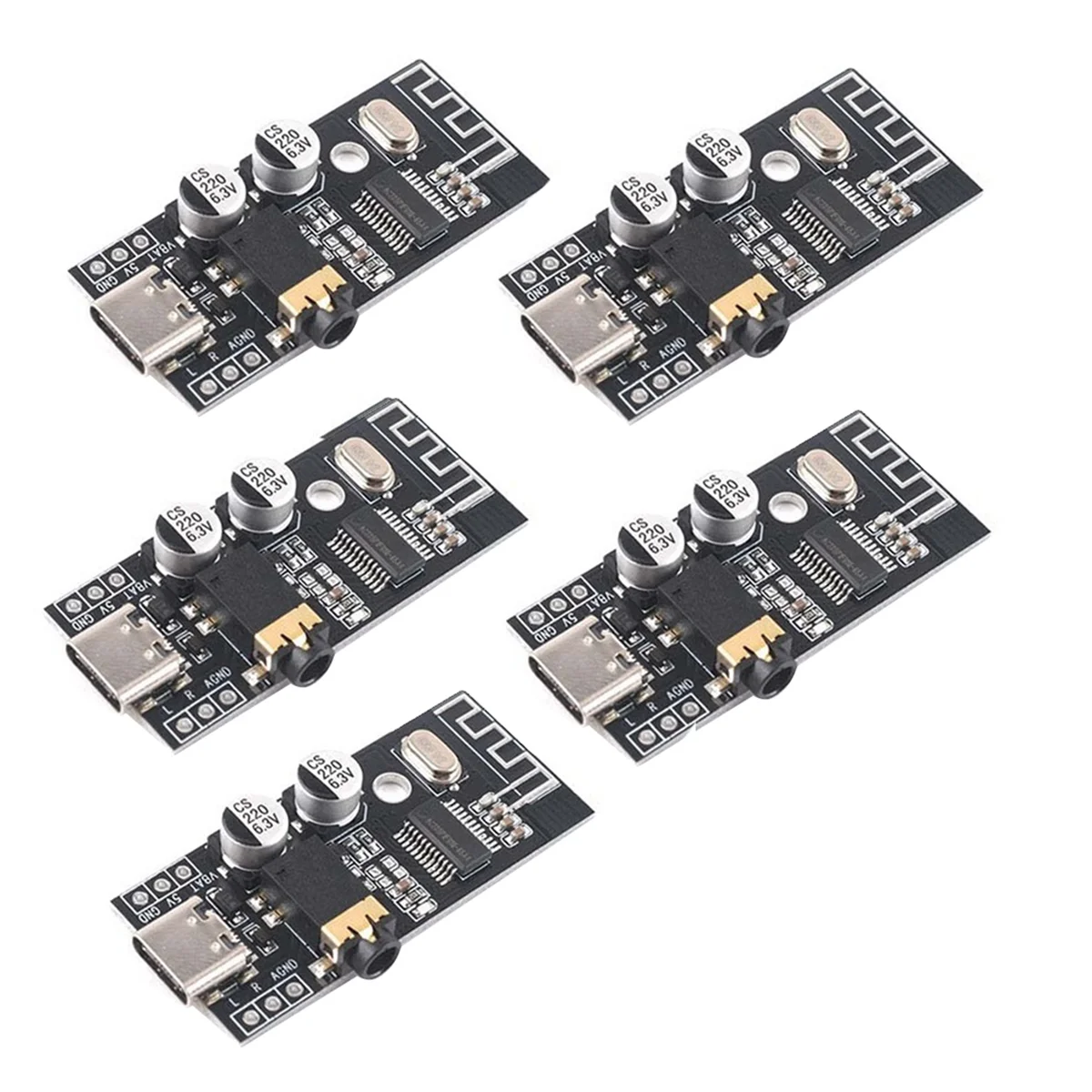 5PCS MH-M28 Wireless Bluetooth Audio Receiver Board Module HIFI DIY Amplifier Board Bluetooth 4.2 HIFI DIY Module,A