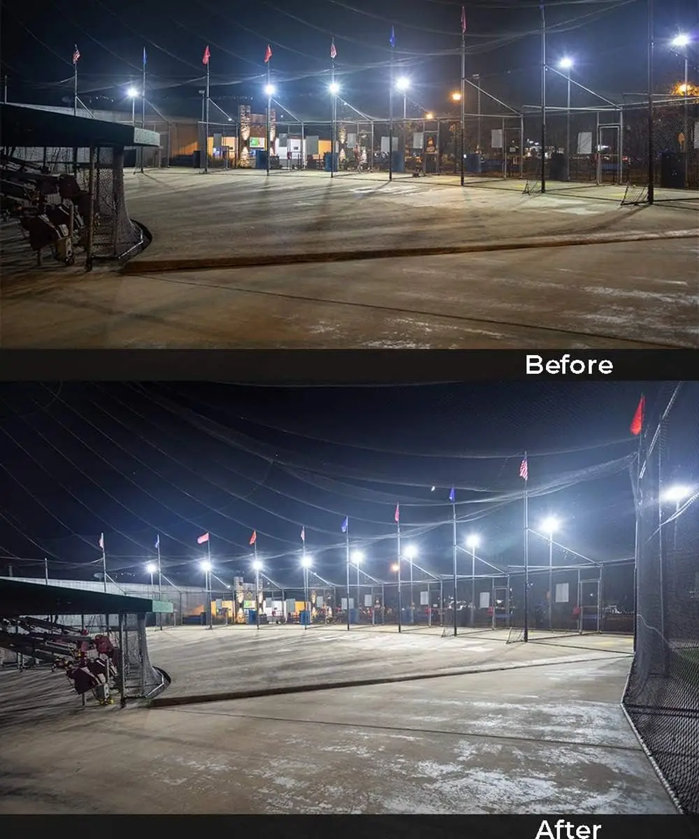 ไฟ LED ที่จอดรถยึดแขนแบบปรับได้พร้อมโฟโต้เซลล์1000-1200วัตต์อะไหล่ hid/hps