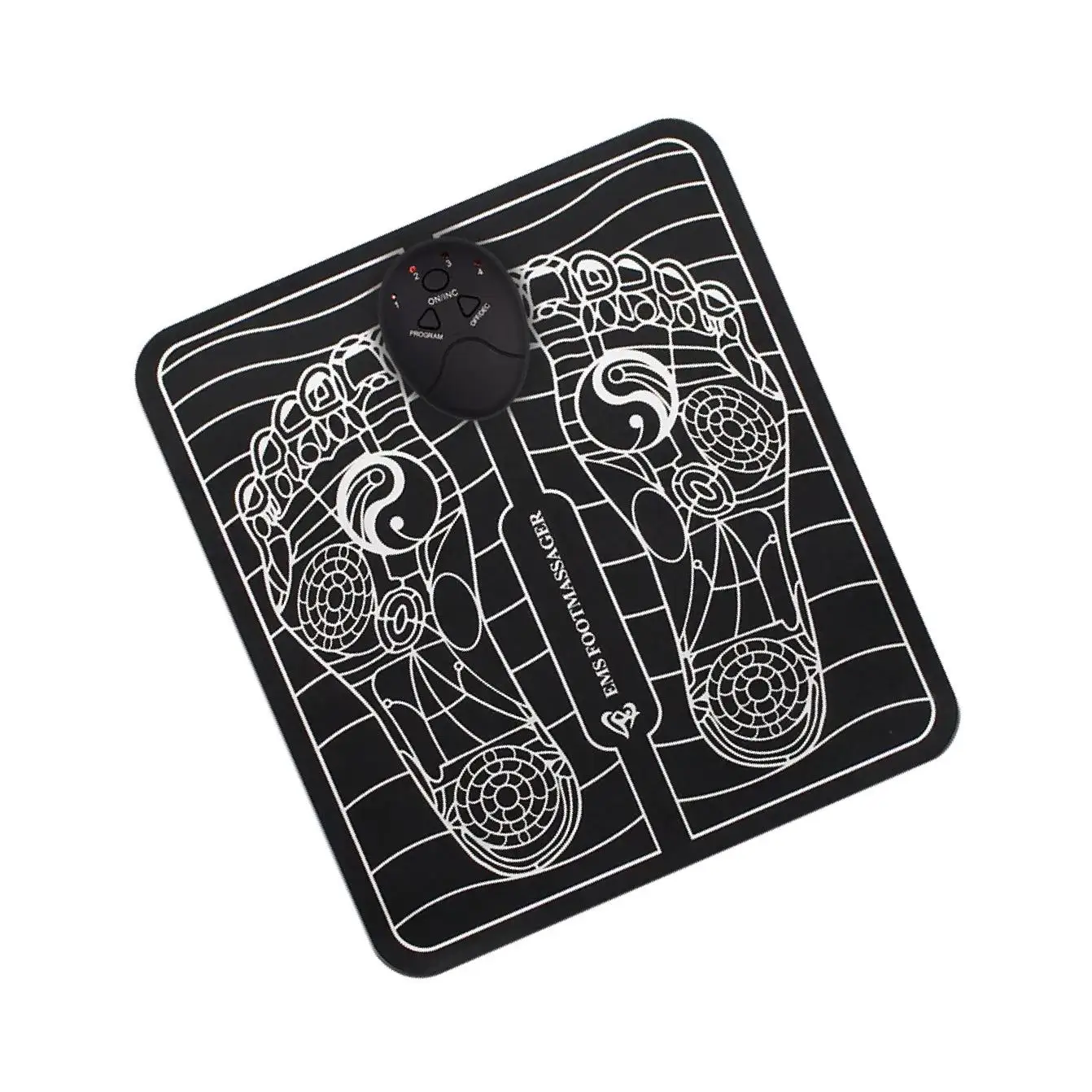 

Electric Foot Massager Mat Pad Foot Stimulator Remote Control A