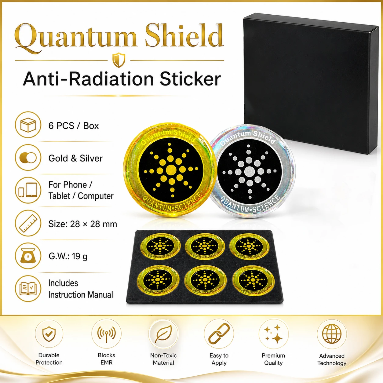 Laptop Tablet Accessories - Autocollant de protection contre les radiations