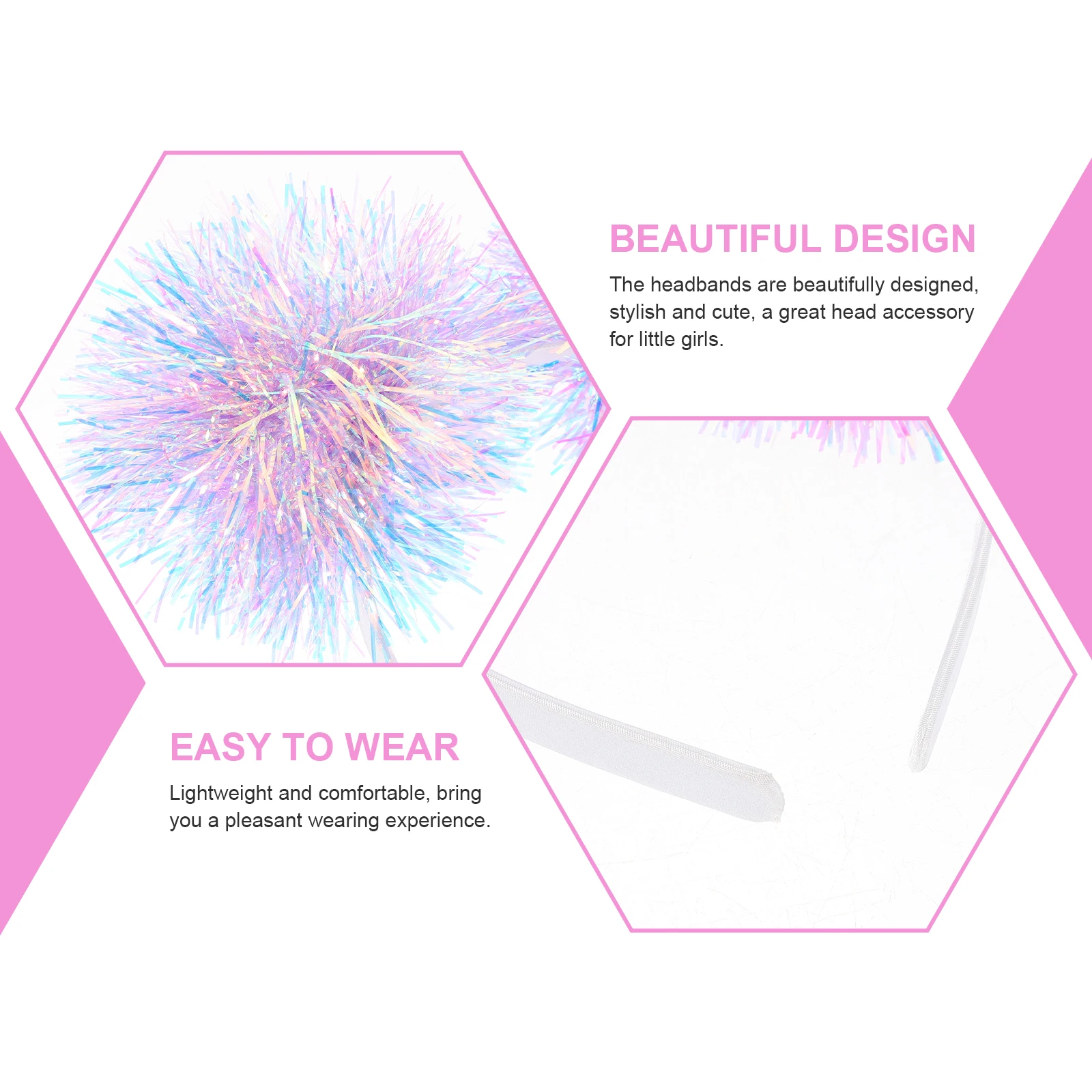 

Children Headbands Purple Kids Hair Accessories Durable Party Headdress Carnival Birthday Halloween Cosplay Hair Tool