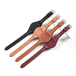 Skin Friendly Comfortable Genuine Cowhide Watchbands for Fossil ES4045 ES4114 ES4113 ES3838 ES3625 ES3616 Sweatproof Strap 18mm