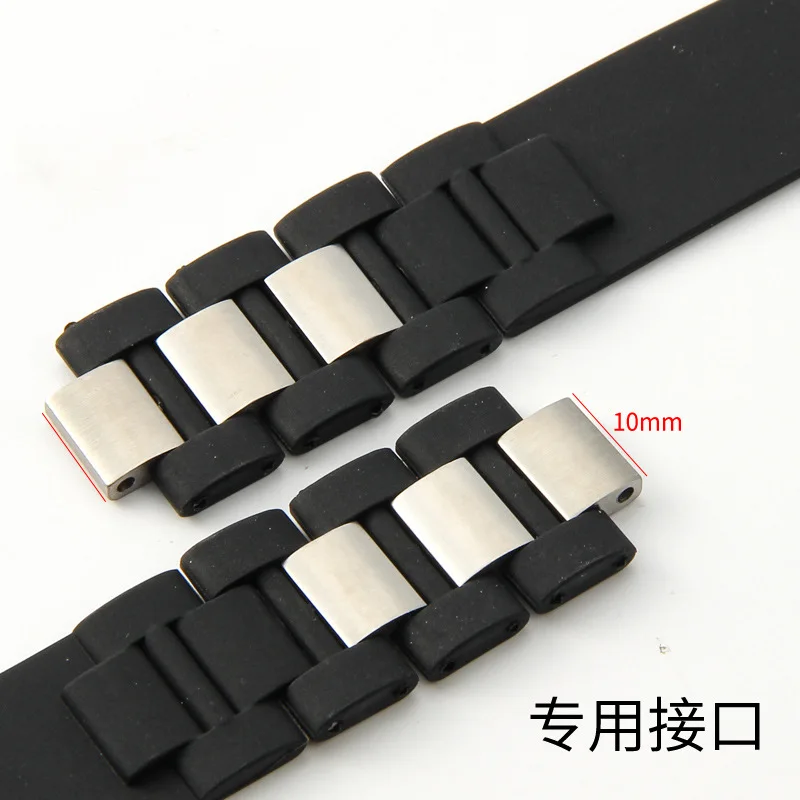 For Cartier 21st Century Series CHRONOSCAPH W10198U2/W10125U2/CRW1097U2 Waterproof rubber watch strap 20*10mm Universal Bracelet