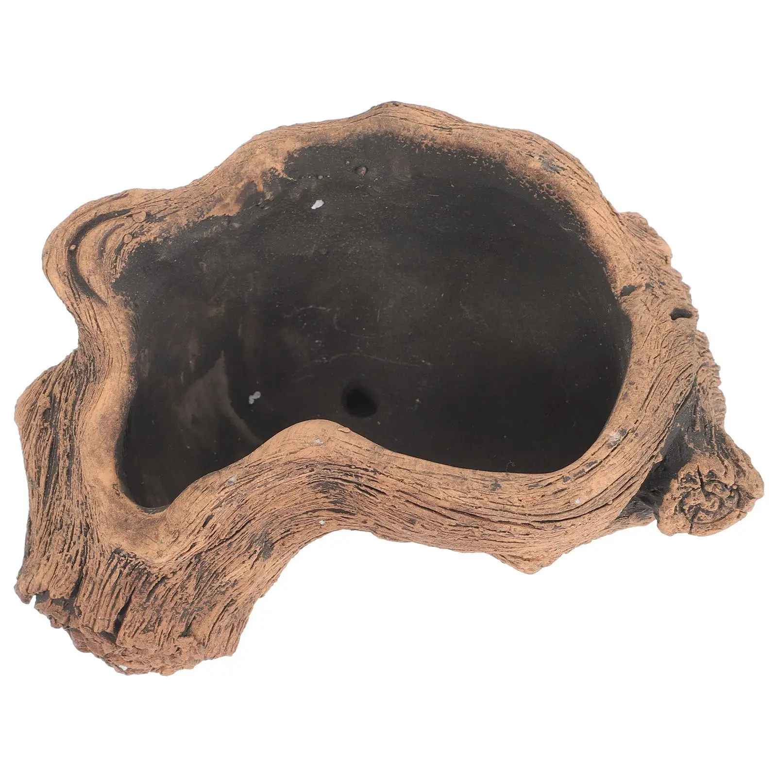 Imitation Wood Stump Flower Pots Cement Planter Retro Tree Root Pot Indoor Plants Decorative Storage Box Creative Succulent