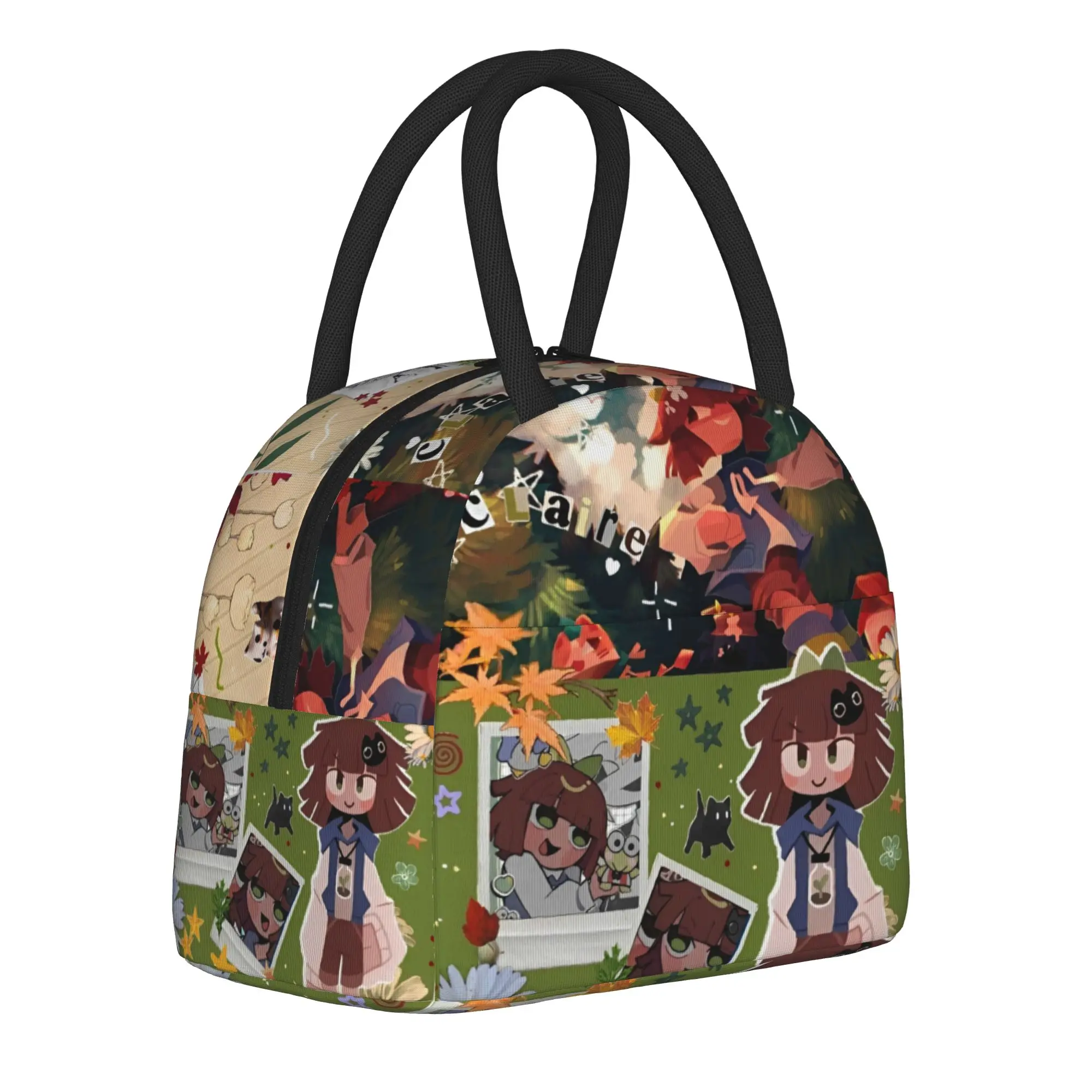 Insulated Lunch Bags claire Fundamentals Paper Education anime Accessories Food Box Harajuku Cooler Thermal Lunch Box For Office