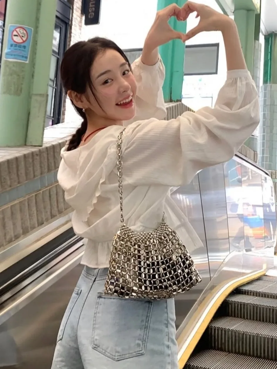 

Sweet Summer New Sle Chic Ruffle Hem ort Svel irt Waist Cinching Long Sve Sun Protection Top для женщин
