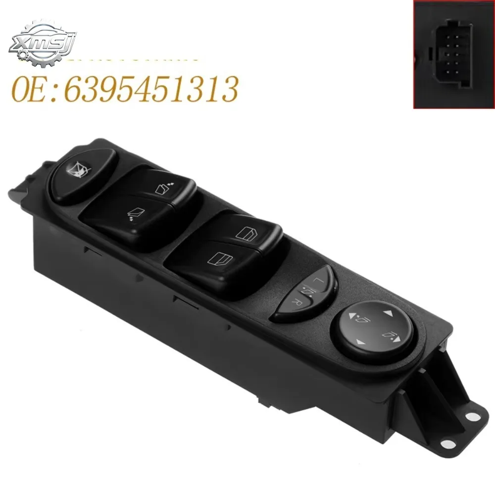 

Botón de interruptor de Control de ventana eléctrica para coche, A6395451313 para mercedes-benz Viano Wieland W639 6395451313-20