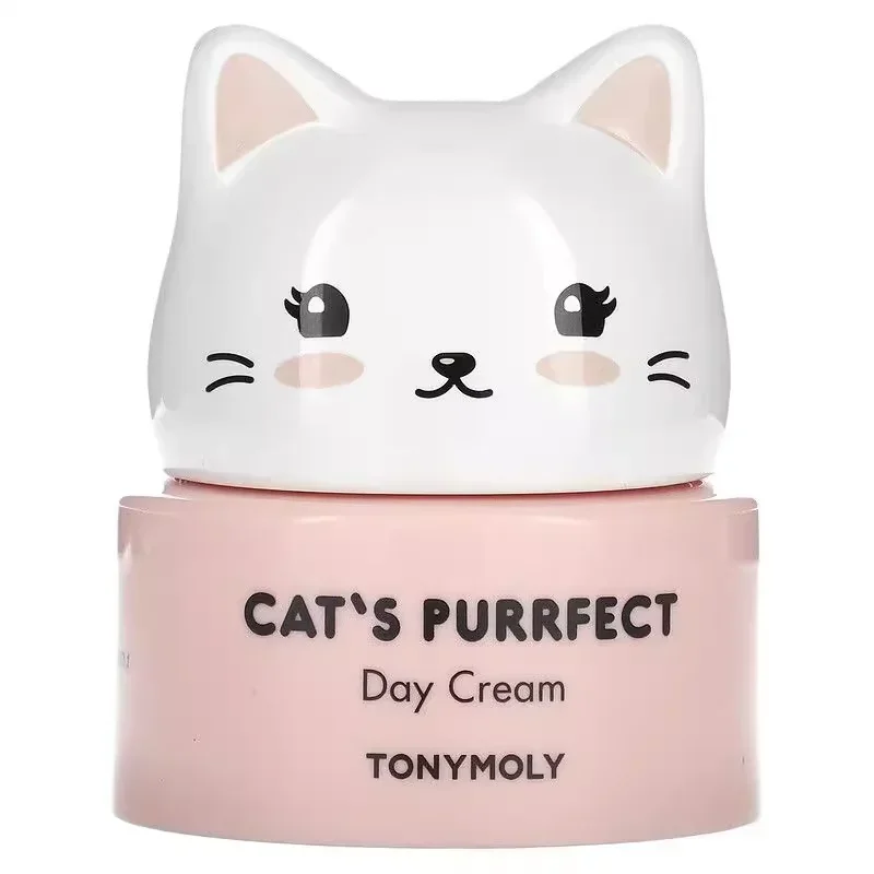Tonymoly Cat's Purrfect Day Cream 50g Long-lasting Hydration Soothing Soften Skin Moisturizing Nourishing Korea Facial Skin Care