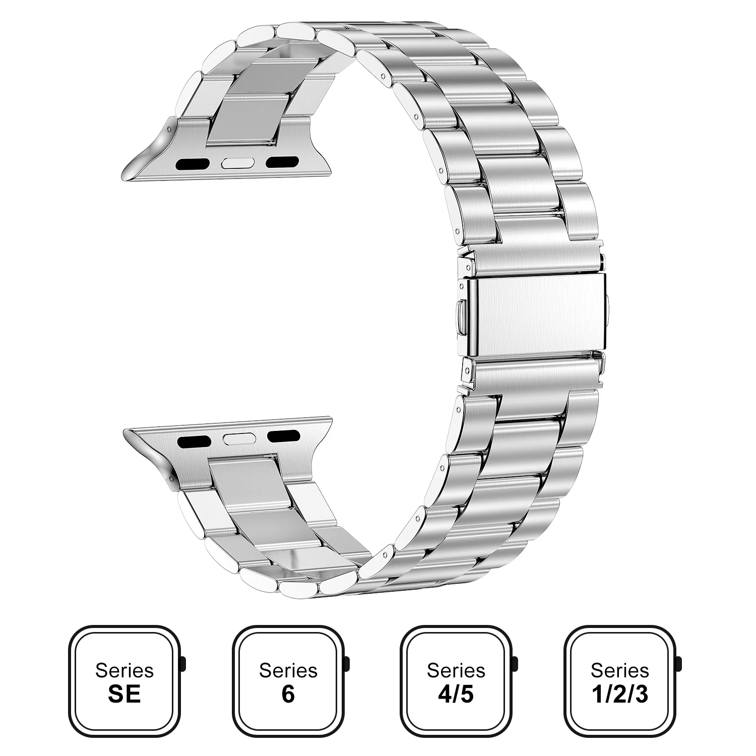 Neues Metallarmband für Apple Watch 12 11 10 46mm 45mm 44mm Edelstahl-Armband IWatch 9 8 7 6 SE 42mm 41mm 40mm 38mm Band – Detail 12