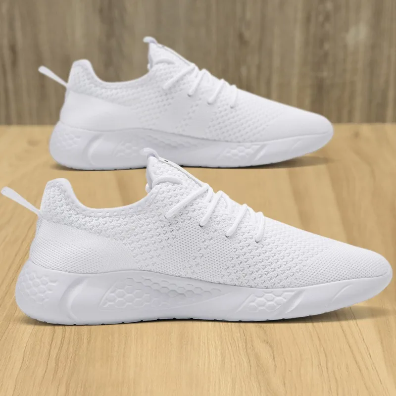 Damyuan Fashion pria kasual kulit sepatu Mesh bernapas Sneakers pria desainer Tenis pria sepatu datar pria loafer Zapatillas Hombre