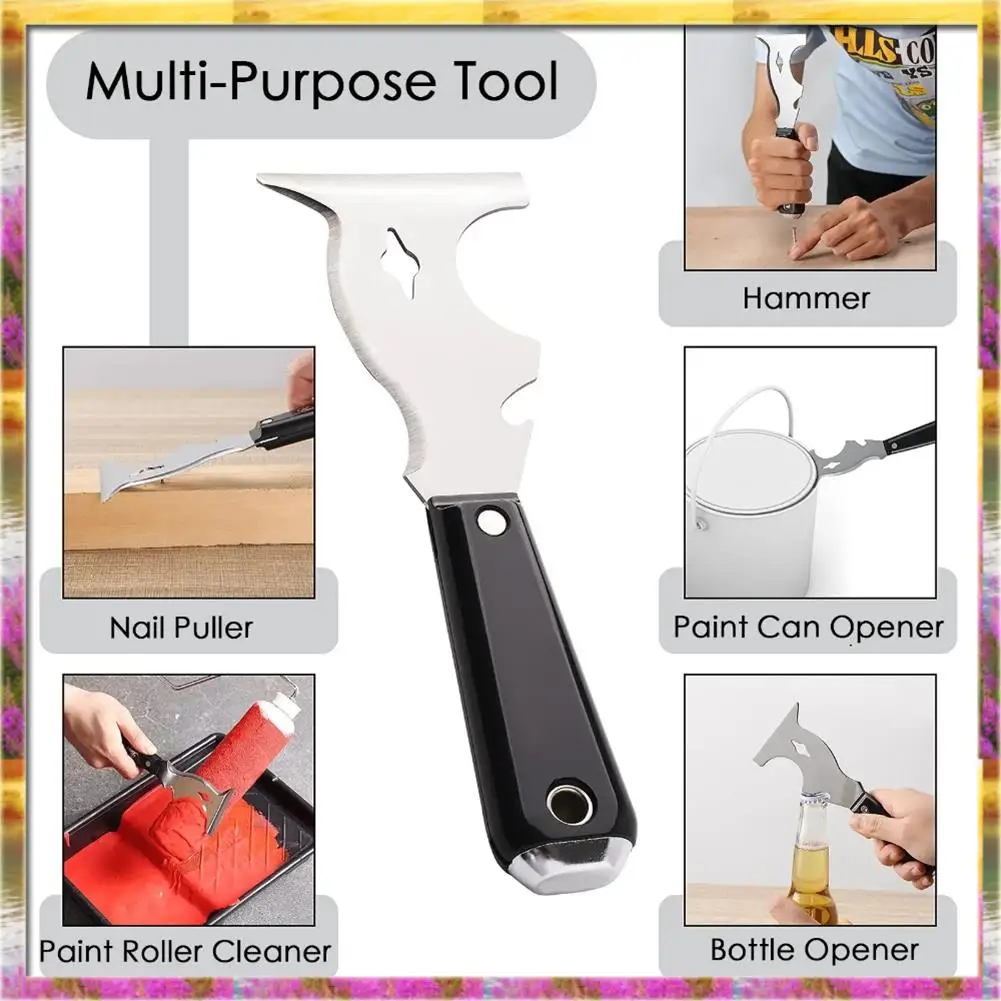 Easy Use Portable Adhesive Remover 10-In-1 Wall Scraper For Removing Adhesive Grout Caulk