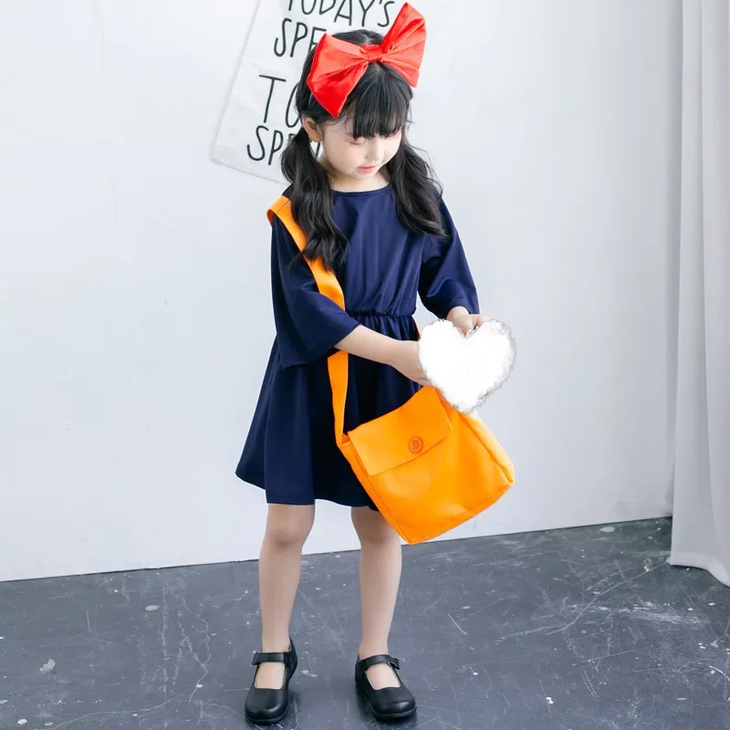 ZA01 Costumi di Halloween per bambini Vestiti per bambini Piccola strega Abito da consegna Miyazaki Hayao Cos Kiki Costume Love Live Za0@