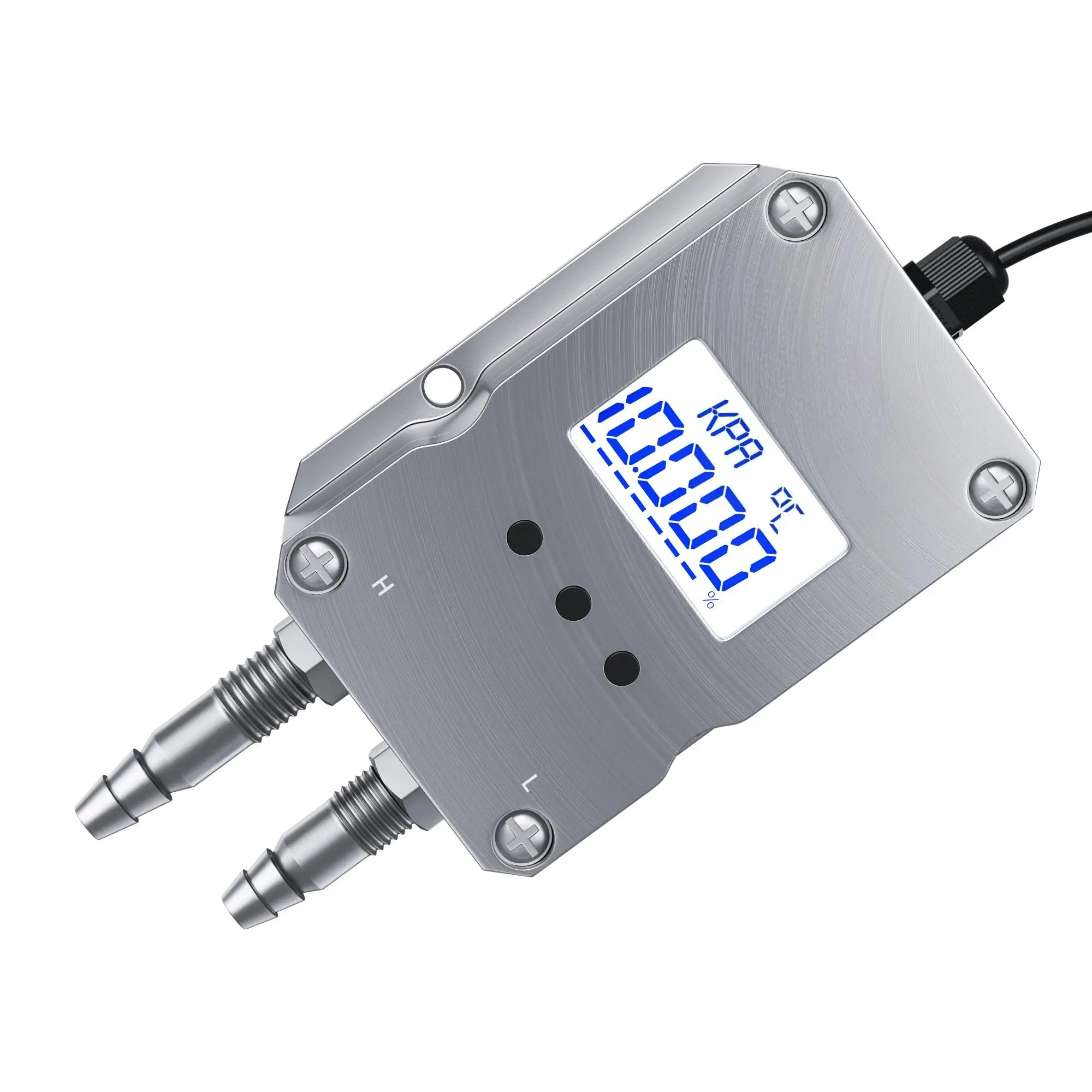 Micro Boiler Coal Wind 4-20ma Gas Differential Pressure Transmitter 12-36VDC -30-30kpa Pressure Difference Transmitter Sensor