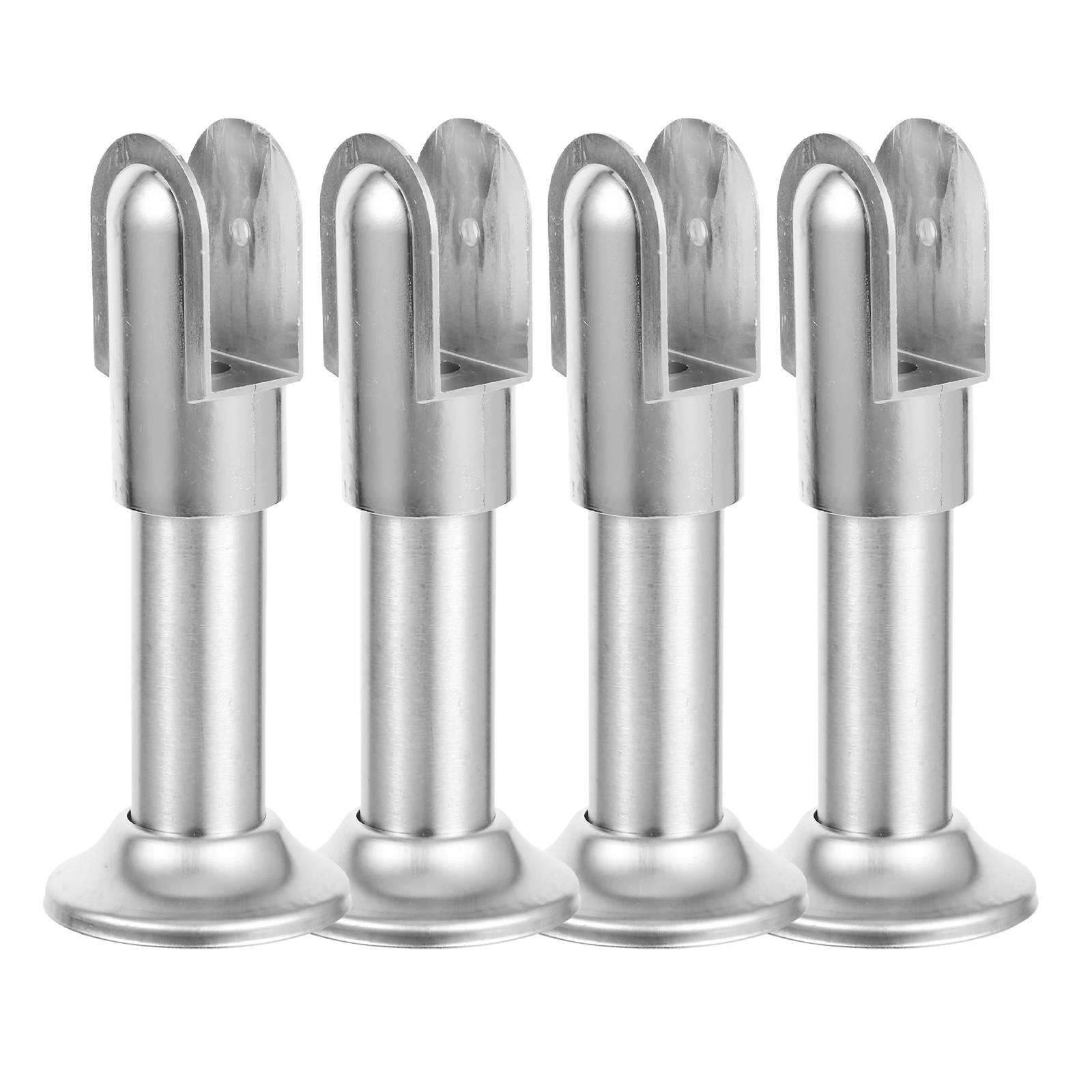 

4Pcs Bathroom Partition Stainless Steel Support Feet Bracket Toilet Accessories Organizer