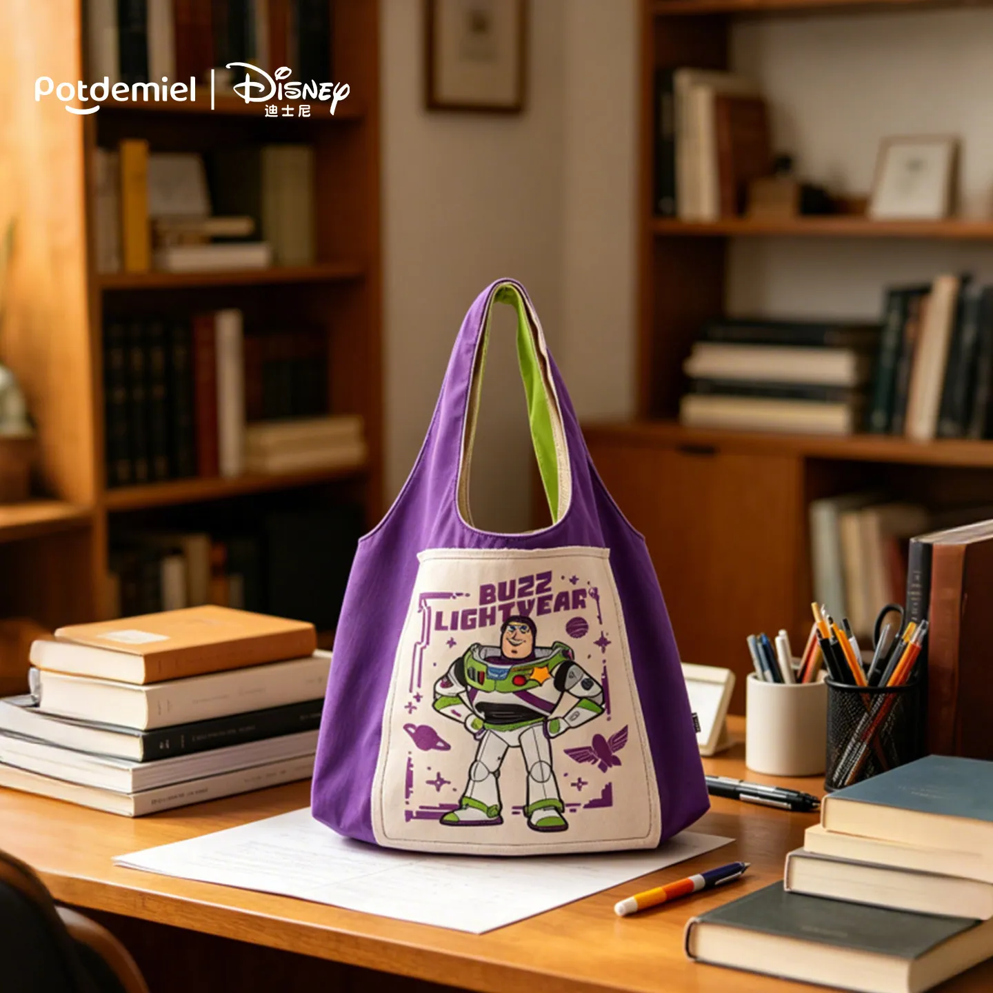 Original Potdemiel Disney Toy Story 5 Collectible Bag Buzz Lightyear Woody Jessie Slinky Dog Shoulder Crossbody Backpack License
