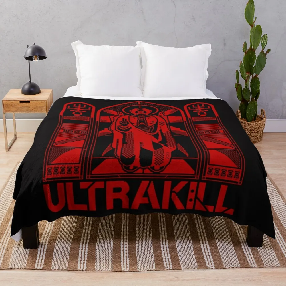 

Ultrakill V2 - Gabriel Ultrakill Throw Blanket Multi Use Warm Blanket for Living Room Bedroom