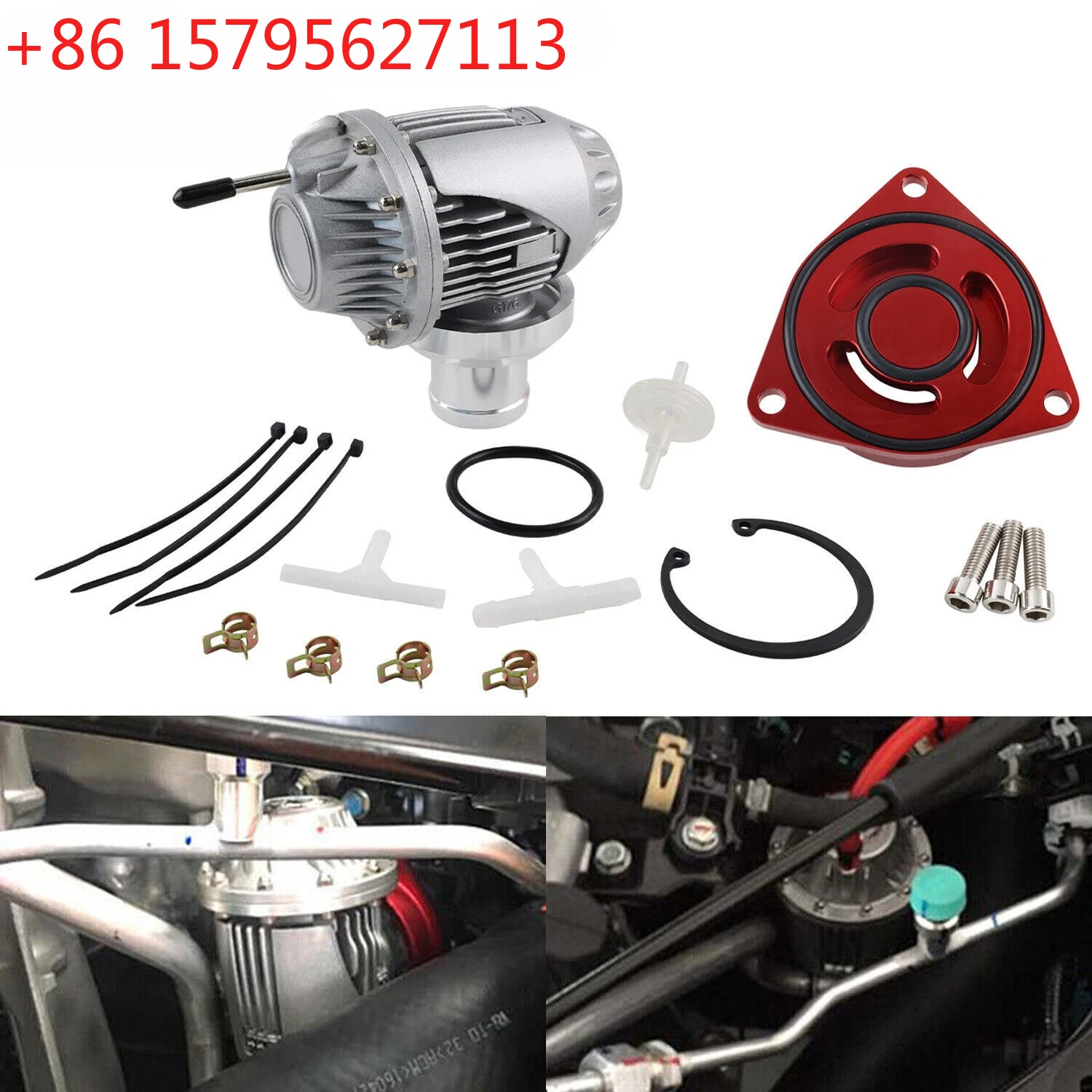 Turbo SSQV4 BOV Exhaust Valve Adapter for Honda Civic 1.5L Turbo 2016 + Retrofit