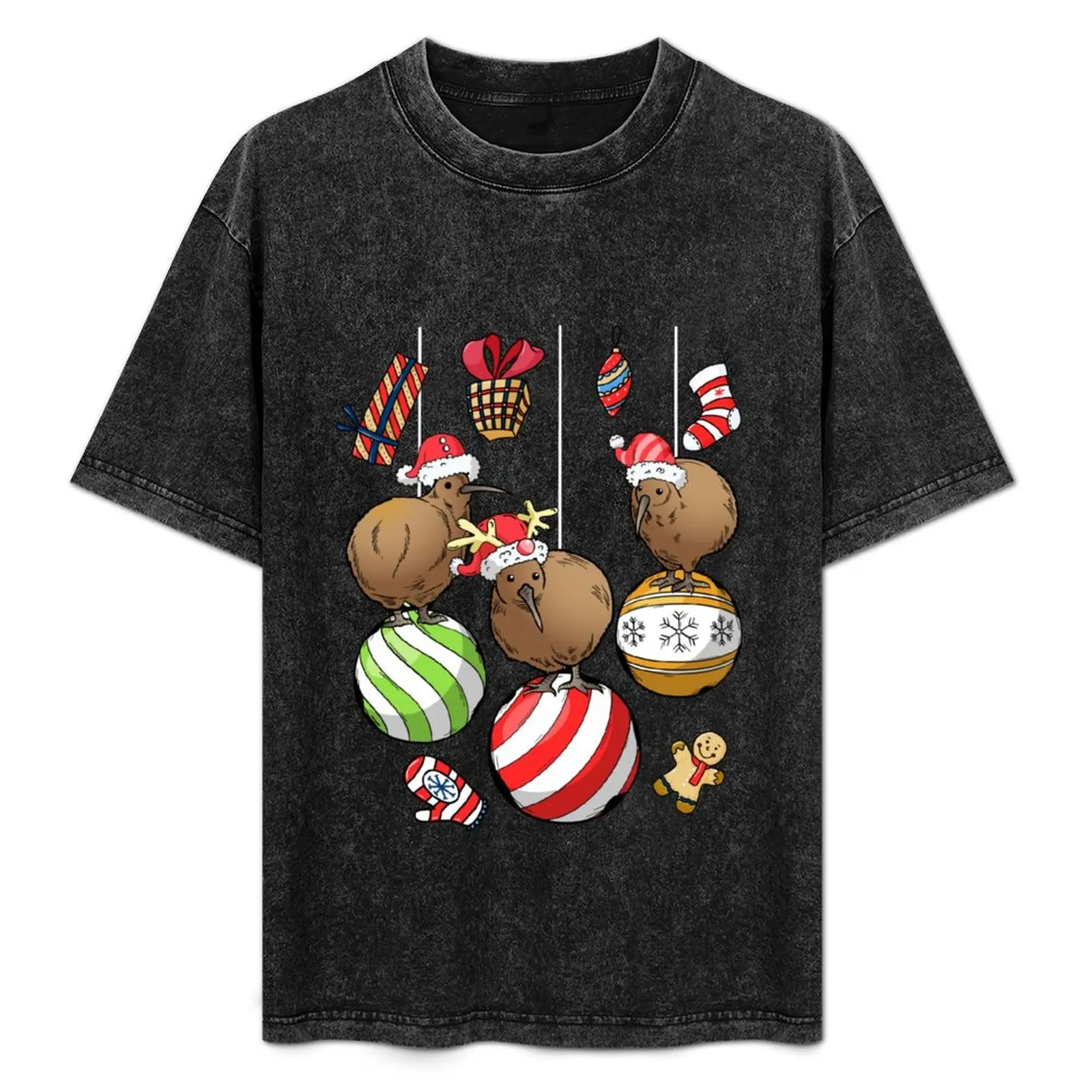 

New Zealand Kiwi Bird Holiday Christmas Tree Bauble Balls Decoration Winter Ugly Christmas Xmas Sweater T-Shirt