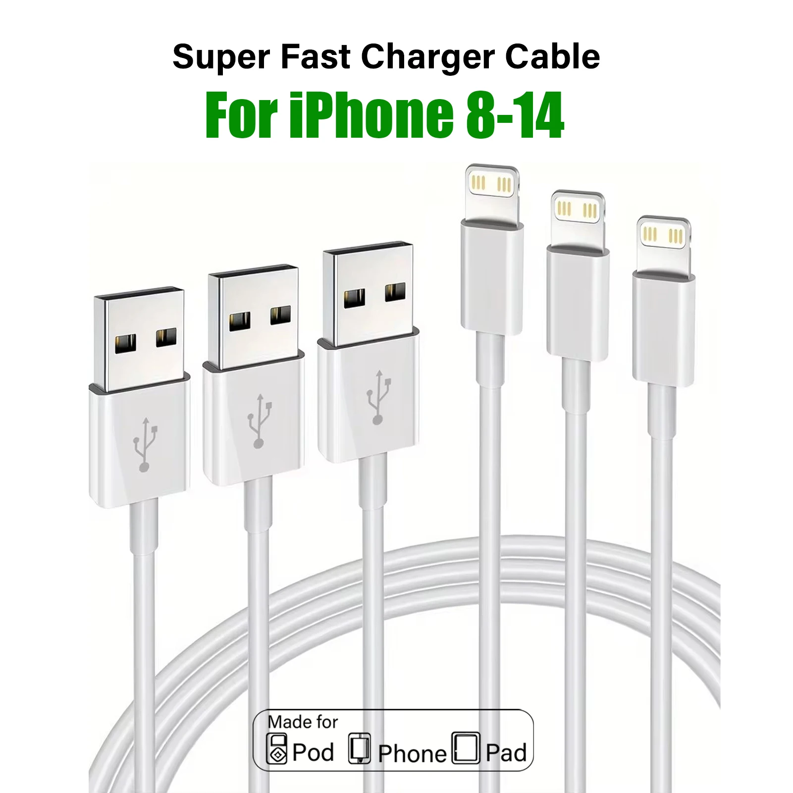 1 2 3 Pcs Usb Cable…