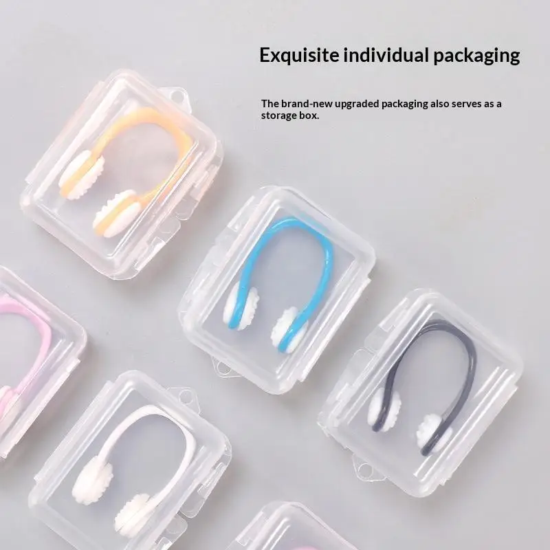 Silicone Swimming Nose Clips Waterproof Nose Plugs Diving Nose Clamp Unisex for Kids Adults Beginner Swimming Accessory