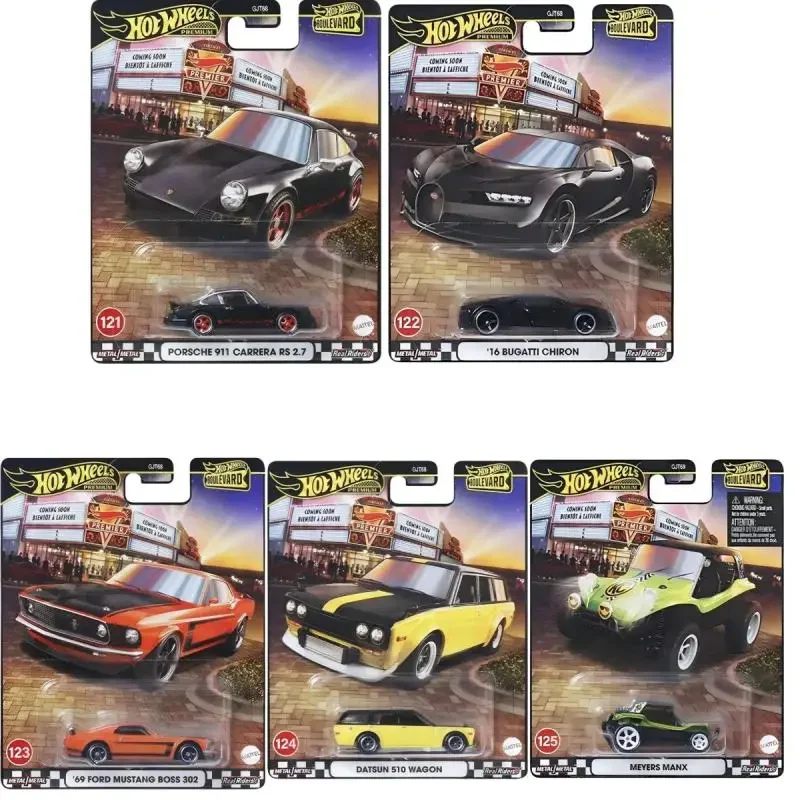 Original Mattel Hot Wheels Car Boulevard 25 Mix 2 - 2025 Case GJT68 B 1/64  Diecast Vehicle Model Cars Toys Boys Gift