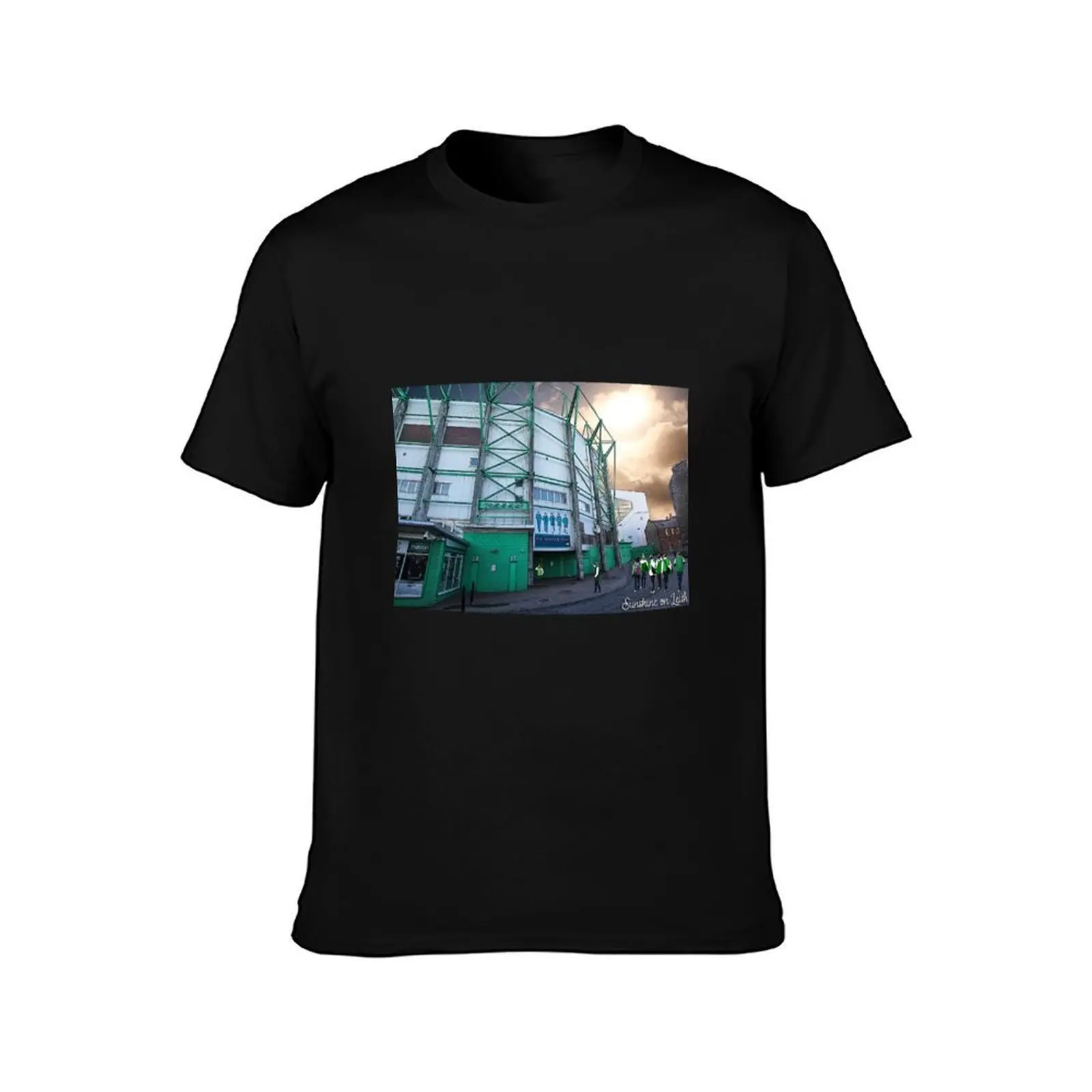 Hibs, Sunshine on Leith T-Shirt, Summer Casual Cotton Tee, Oversized Streetwear Tops, Vintage Graphic Print, Unisex Men Women