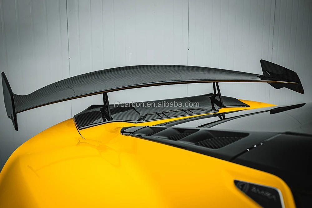 New Design Street Version Rear Wing Spoiler Body Kits Carbon Fiber Rear Spoiler Parts  for Lotus Emira