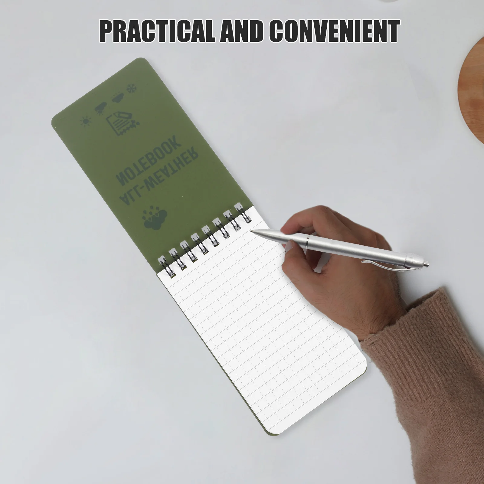 Lovely Pattern Compact Memo Pad Blank Inner Pages Practical Notepad for Writing and Drawing Pocket Size Notebook