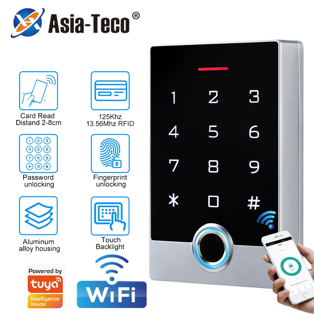 support-tuya-app-wifi-waterproof-access-control-keyboard-rfid-card-touch-keyboard-access-controller-electric-door-lock-system