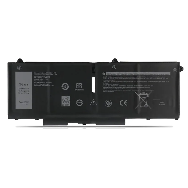 New O7KRV 07KRV Laptop Battery 15.2V 58Wh For Dell Latitude 5430 5530 Precision 3570 P104F P104F005 P104F006 P137G H4PVC 0H4PVC