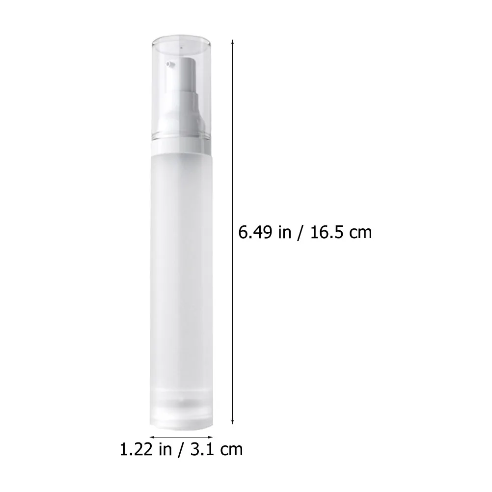 

4Pcs Airless Vacuum Bottles Matte Plastic Dispenser Portable Pump for Foundation Serum Lotion Skincare
