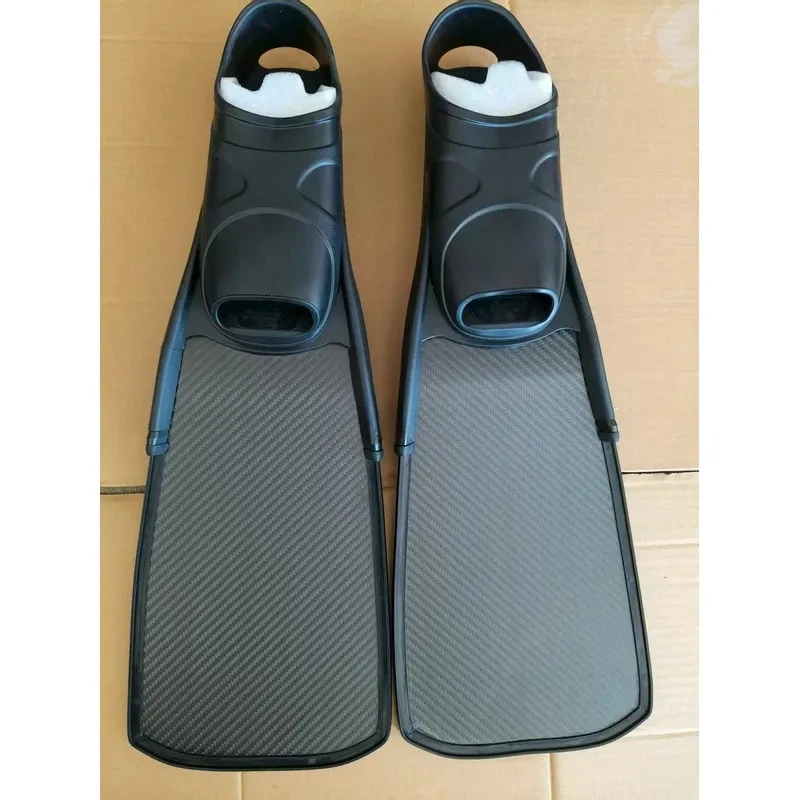 Cross-border Free Diving PP Fins Special Long Fins for Deep Diving Pure Carbon Fiber Free Diving Fins