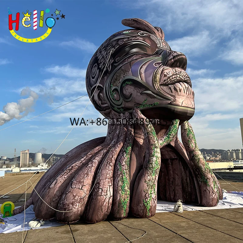 High Quality Music Party Stage Inflatable Advertising Sculpture Inflatable Mountain God Stage