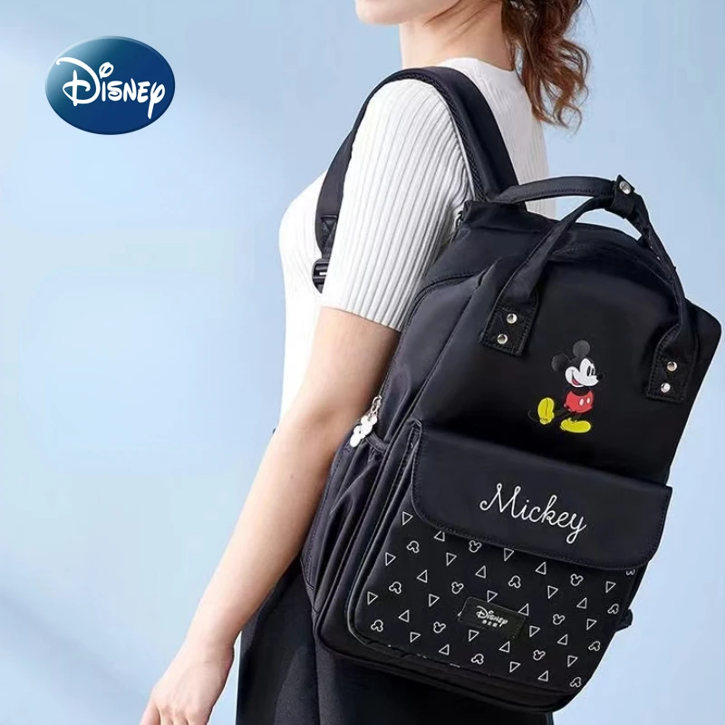 Disney Mickey\'s New Diaper Bag Backpack Luxury Brand Cartoon Baby Bag High -quality Fashion Baby Diaper Bag Multi -function