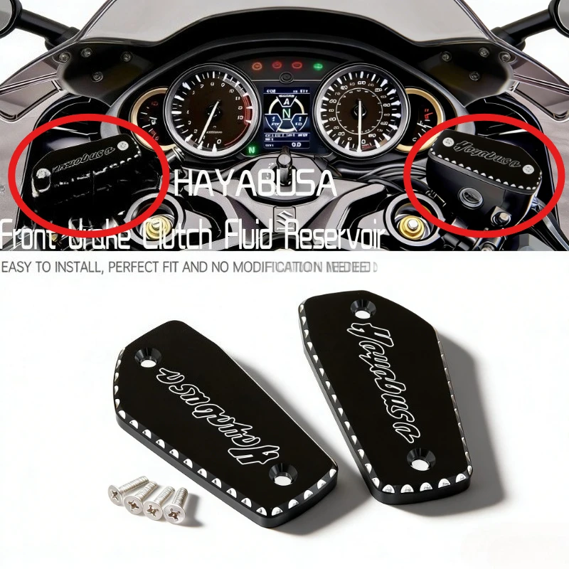 

Крышка бачка тормозной жидкости с 3D-логотипом, аксессуары для мотоциклов, крышка для масла/жидкости с ЧПУ для SUZUKI GSX1300R HAYABUSA 2021-2024