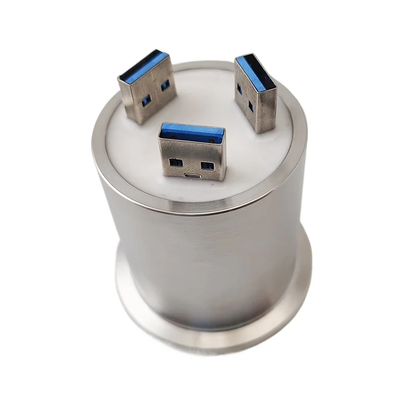 

2025 High Quality KF40 Feedthroughs with Three Ports USB3.0