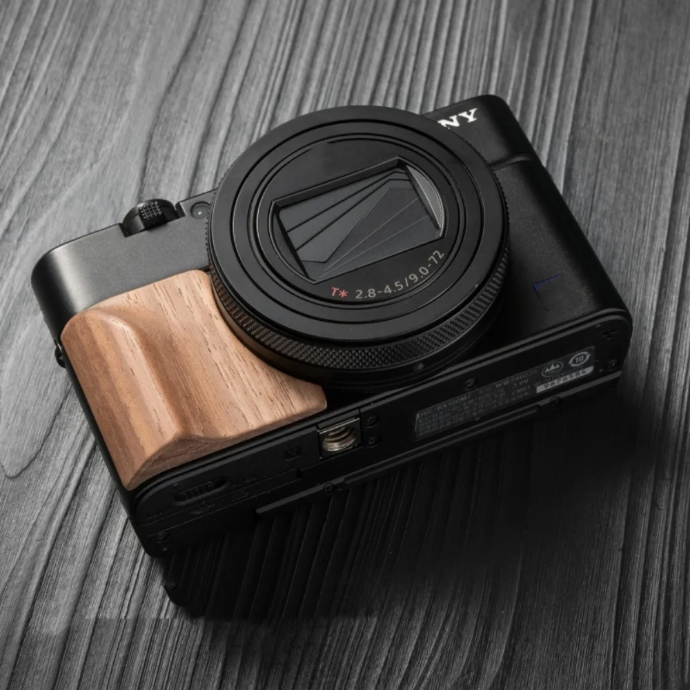 RX100M7 Walnut Ebony Padauk Handle Grip Lightweight Wooden Handle for Sony RX100M2/M3/M4/M5/M6/M7 Handle Camera Accessories