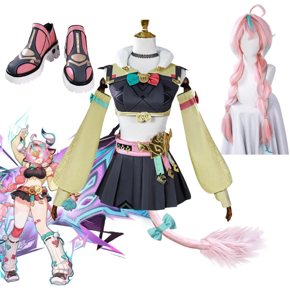 

2025 Varesa New Role Uniform Cosplay Costume Wig Tops Skirt Set