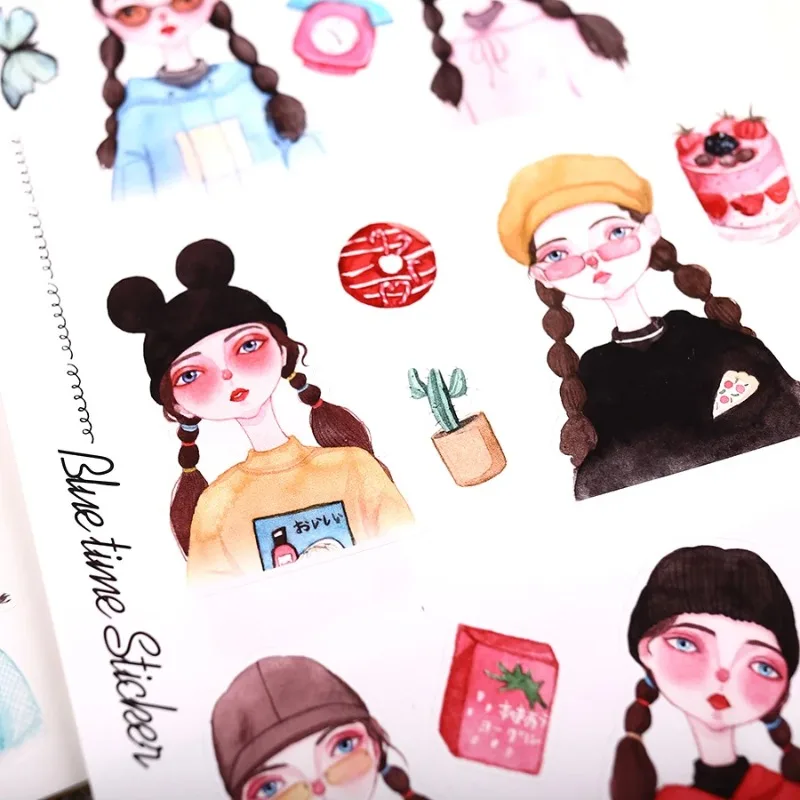 

27pcs Hand Account Girl Sticker Decorative Sticker /DIY Craft Photo Albums Kawaii Skateboard Bike Guitar Scrapbooking