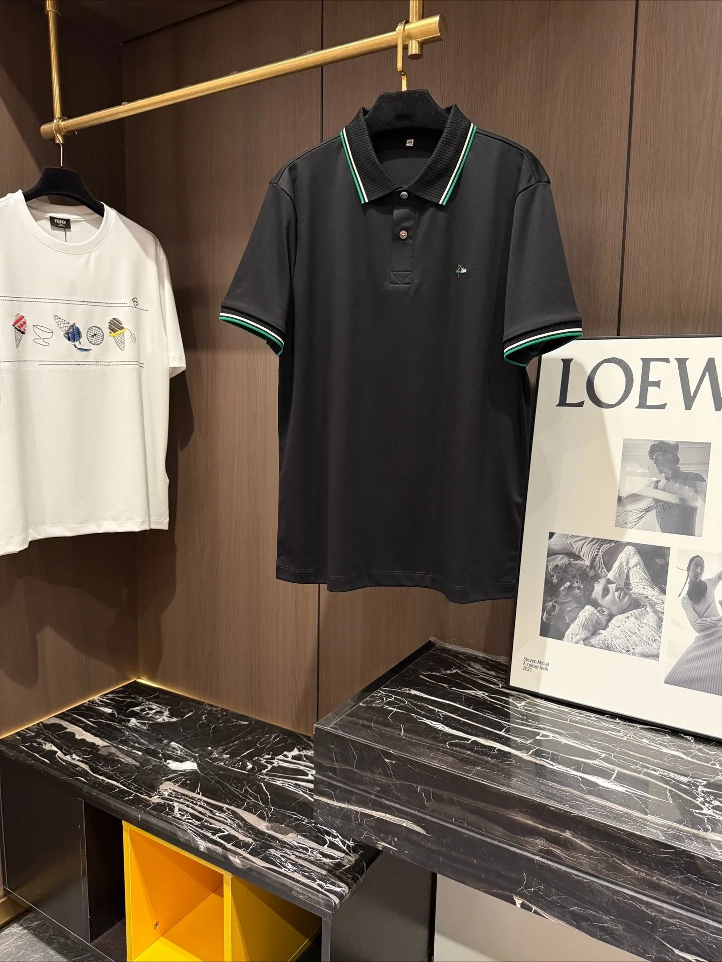 Kiton26SS Spring and Summer Italian Simple Men's Short Sleeve POLO Shirt