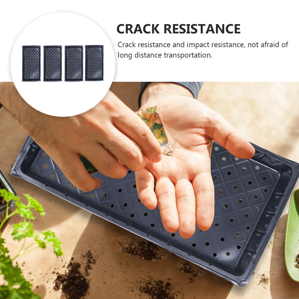 

4Pcs Germination Tray High Quality Reusable Planting Containers for Agriculture Garden Grow Trays Plug Seed Starter