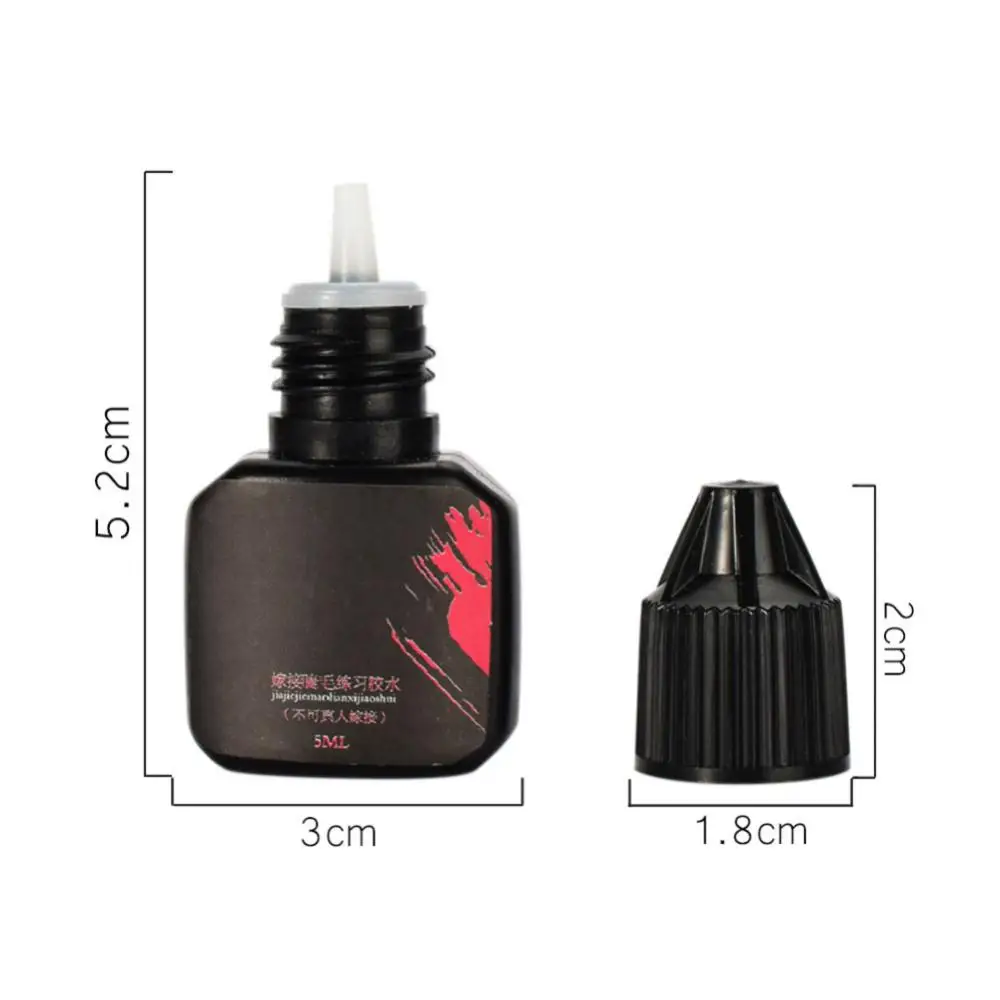 Pegamento para extensiones de pestañas, herramienta de maquillaje de secado rápido, adhesivo negro de retención, 1-3 segundos, 5ml