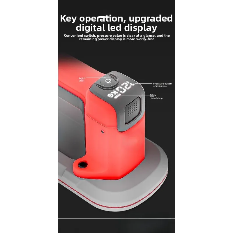 Compact Mini Narrow Electric Suction Cup with Auto Air Supplement - Rechargeable Tool for Tile/Glass Installation