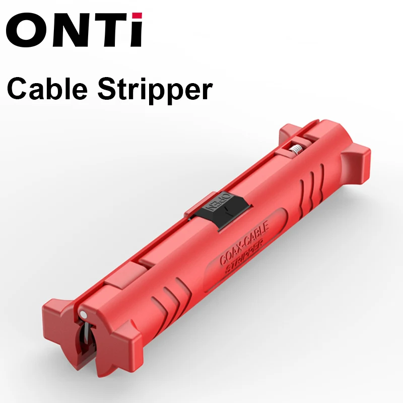 ONTi sieci kabel koncentryczny szczypce do zdejmowania izolacji wielu-funkcja przewód elektryczny szczypce do zdejmowania izolacji przecinak do papieru narzędzie do usuwania izolacji maszyny szczypce, narzędzia