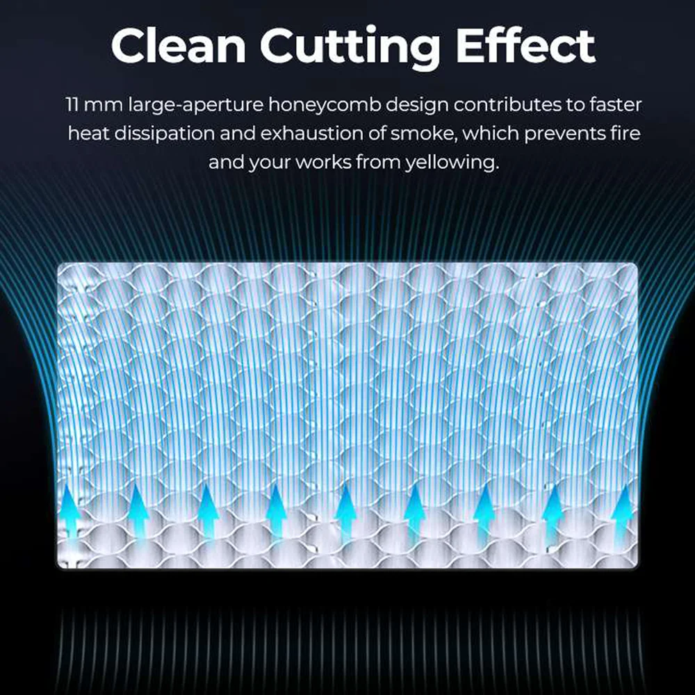 Creality เลเซอร์ตัดรังผึ้งทํางานตารางแพลตฟอร์มสําหรับ Falcon A1 10W เลเซอร์แกะสลักเครื่อง 460*346 มม.