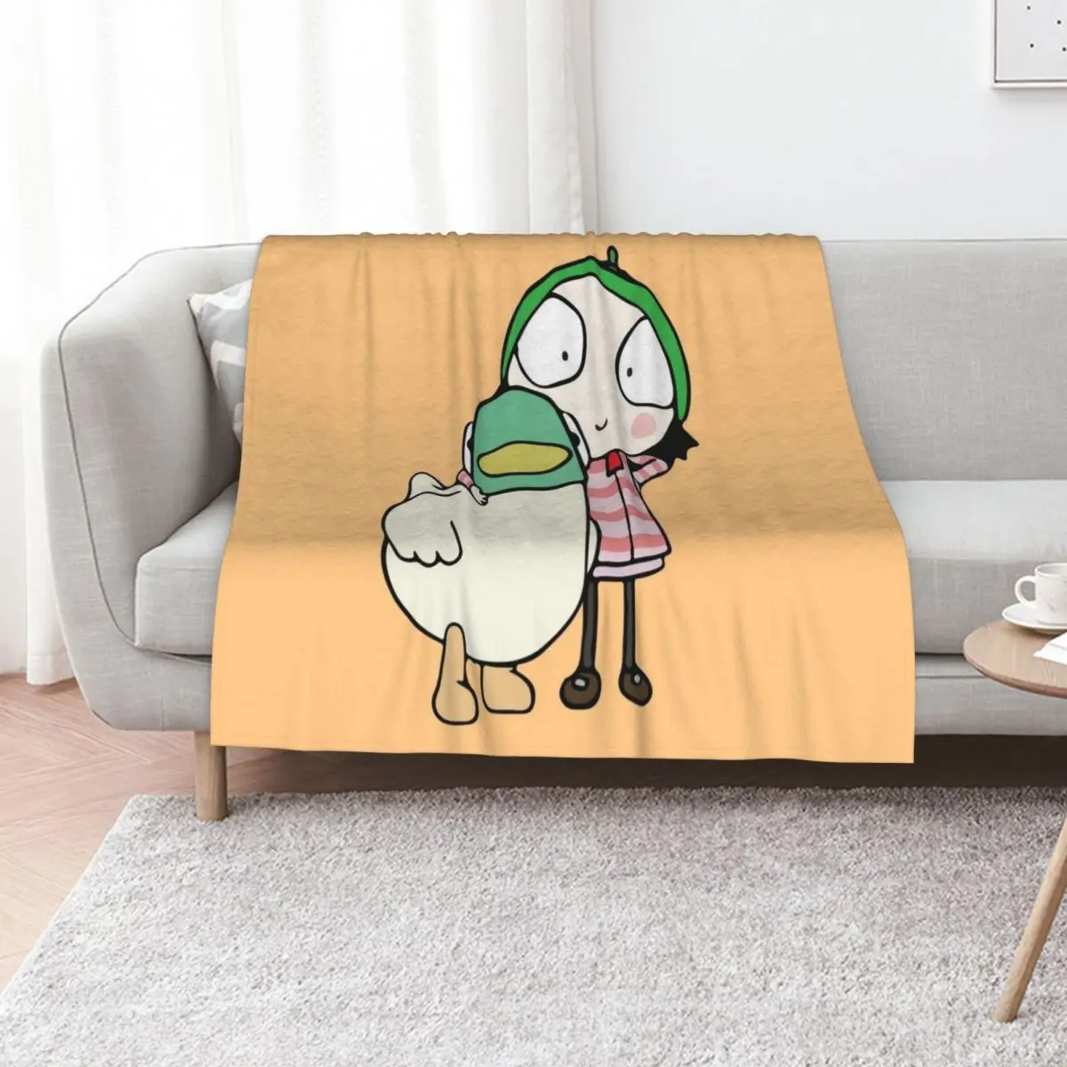 Sarah and Duck having fun Throw Blanket sofa bed Thermal Thin cosplay anime Soft Beds Luxury Throw Blankets