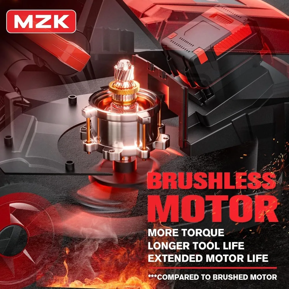 Tondeuse à gazon électrique sans fil, 13 double lame, légère, 4 positions réglables en hauteur, tondeuse compacte avec alimentation par batterie pour