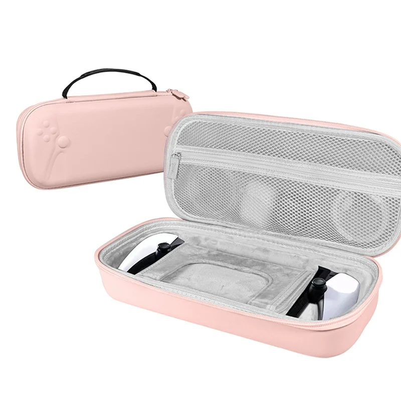 

For PS5 Portal Carrying Case PU Leather Protective Travel Bag Shockproof, Anti-Scratch For Playstation Portal B-[A49T]
